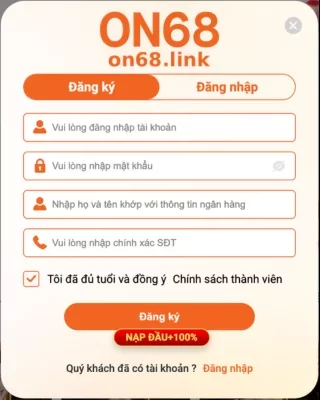 ĐĂNG KÝ ON68